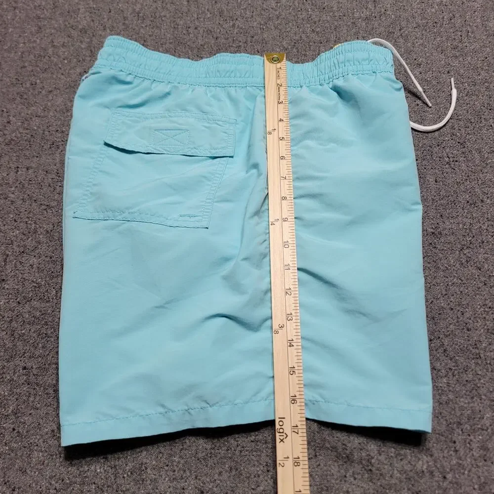 Polo Ralph Lauren Shorts Mens Extra Large Aqua Blue Swim Trunks Mesh Lined 5